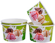 Одностеночные бумажные стаканчики замороженного йогурта, бумажные контейнеры пинты мороженого