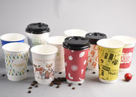 Китай Изолированные устранимые бумажные стаканчики с крышками для горячих напитков/эспрессо компания