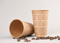 Крафт персонализировал бумажные кофейные чашки/устранимые выпивая чашки 8оз 12оз 16оз