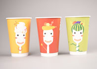 Изоляция жары кофейных чашек современного дизайна изготовленная на заказ бумажная, напечатанные бумажные стаканчики