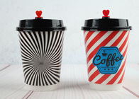 Китай Красивая двойная таможня стены напечатала бумажные стаканчики изолированные бумажными стаканчиками с крышками кофе компания