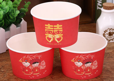 Китай Красной изолированные свадьбой материалы Эко устранимых плошек для супа дружелюбные завод