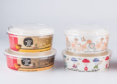 Биодеградабле бумажные плошки для супа с стилем персонализированным крышками 6 - печатание цвета