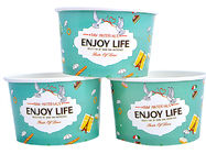 Красочный пойти заклеймленное мороженое придает форму чашки качество еды с 6 - печатание цвета
