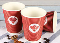 Китай На вынос кофейные чашки Эко дружелюбные, красные устранимые горячие чашки напитка компания