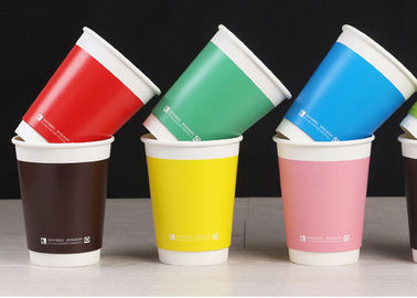 Китай Заклеймленные бумажные устранимые чашки для кофе/чая/молока, чашек выноса кофе завод