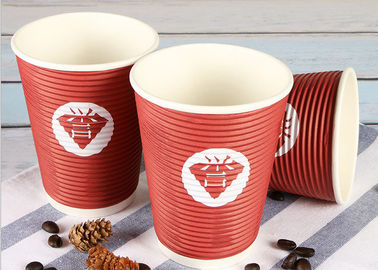 На вынос кофейные чашки Эко дружелюбные, красные устранимые горячие чашки напитка
