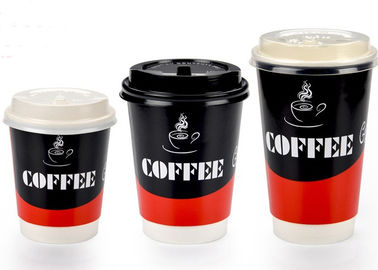 Китай 2 чашки бумаги стены выпивая для магазина кафа, на вынос кофейных чашек с крышками завод