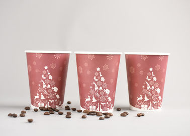 Китай Ресиклабле 12оз устранимое пойти кофейные чашки с пластиковой крышкой, красным цветом завод