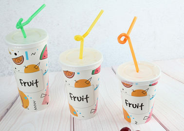 Чашки фруктового сока холодные/холодные оранжевые бумажные стаканчики/красочный холод придают форму чашки 1оз 2оз 5оз